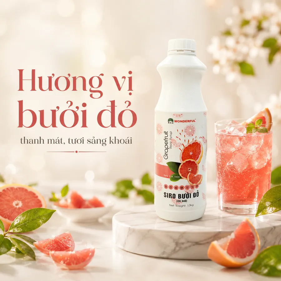 Siro bưởi đỏ Wonderfull